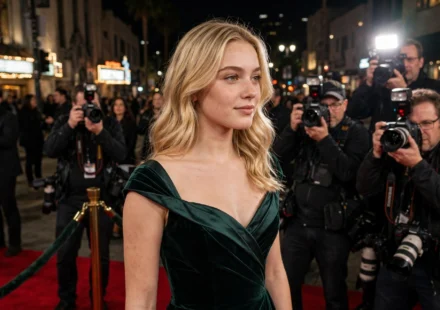 Sydney Sweeney at a Hollywood movie premiere red carpet